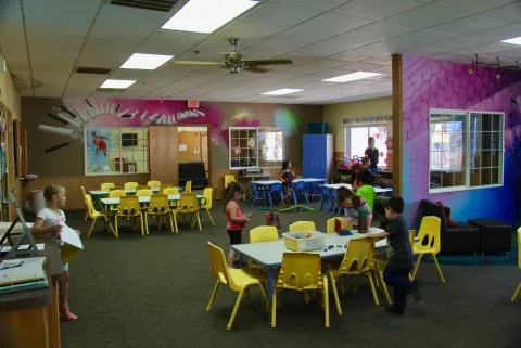 Grade School day at Kids Kare Schools — River Bluff
